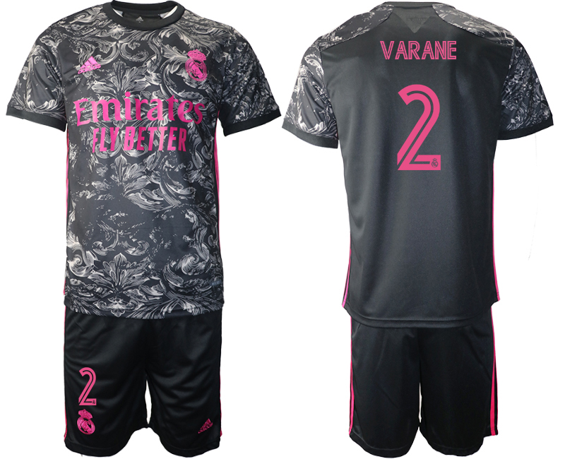 2021 Men Real Madrid away #2 soccer jerseys->real madrid jersey->Soccer Club Jersey